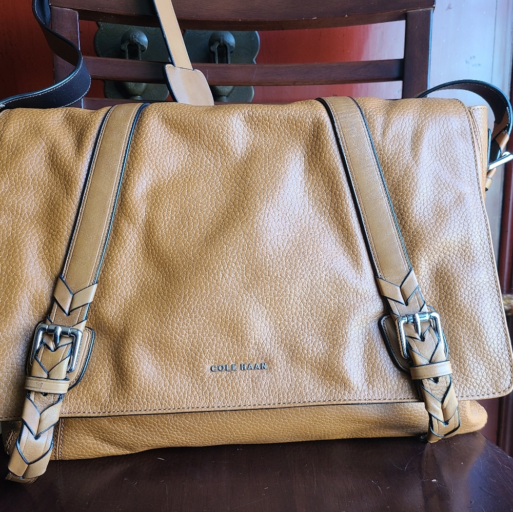 Cole Haan Leather Laptop/Messenger Bag